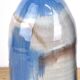 blue designer bottle signed - vintage soliflore vase