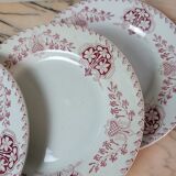 Flat plates Lunéville model Sébastopol With Lions of Faience