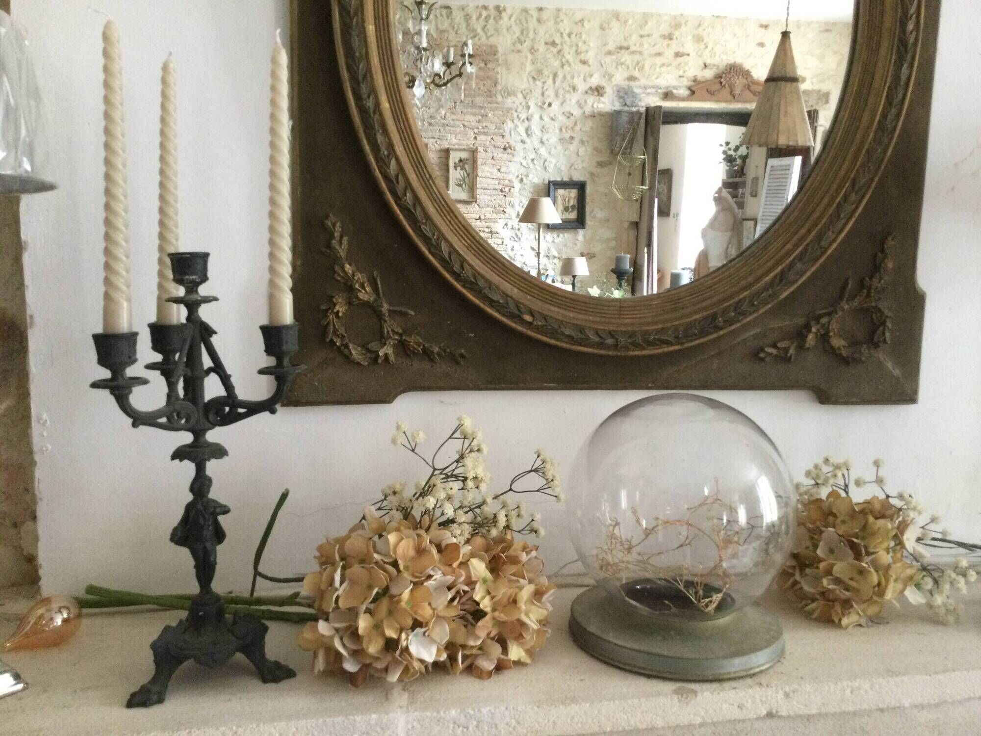 Pair of antique candlesticks