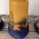Lot de 3 appliques murales tulipes vintage