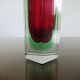 Vase Sommerso Murano design Luigi Mandruzzatto années 60