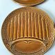 Set of 6 asparagus barbotine plates