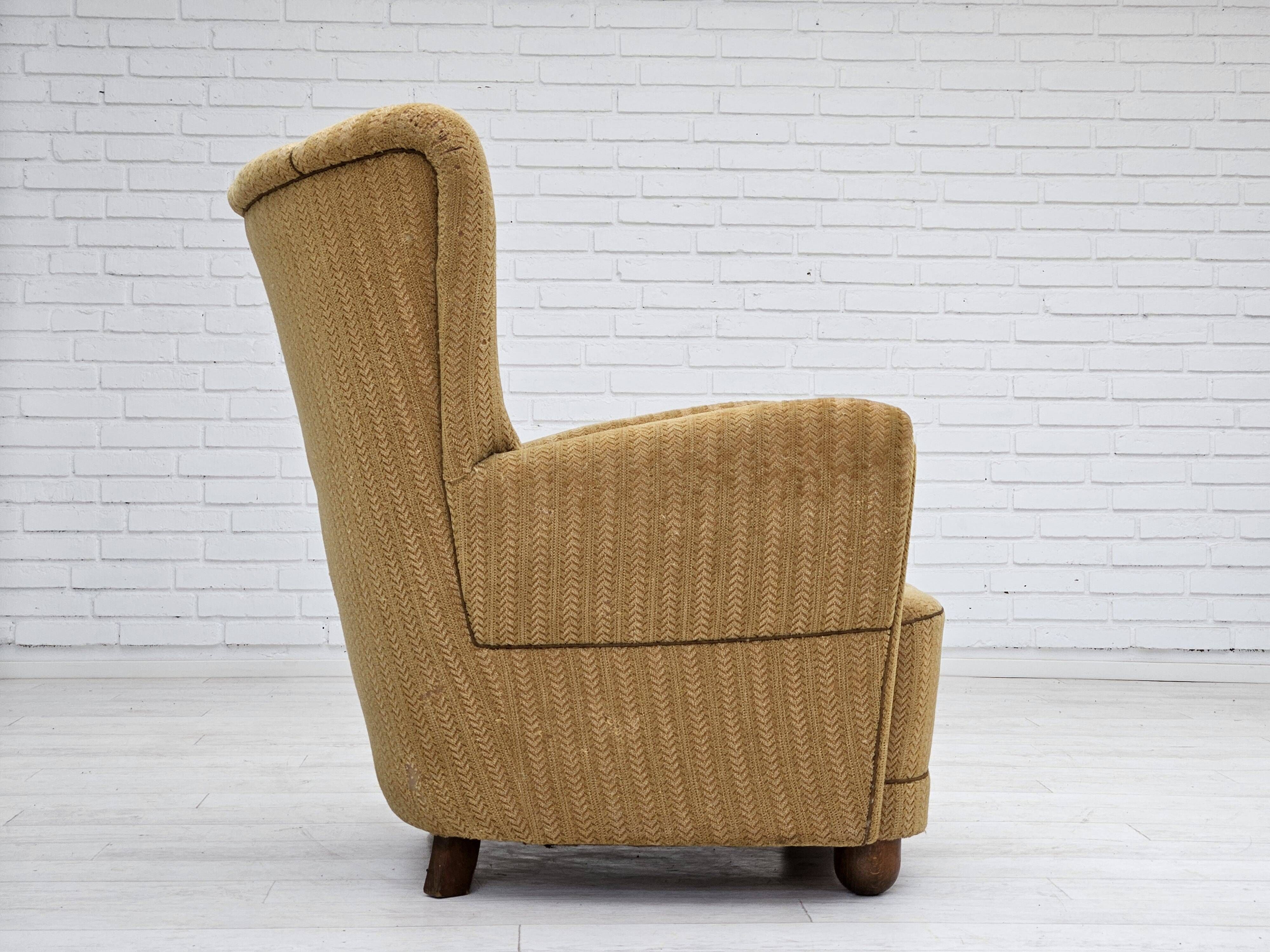 1960s, Danish relax chair, original upholstery, good condition.