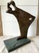 Contemporary Sculpture Solid Bronze Bow Boat and Mermaid Signed ORTIZ