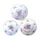 Rose plates Lunéville Keller & Guérin