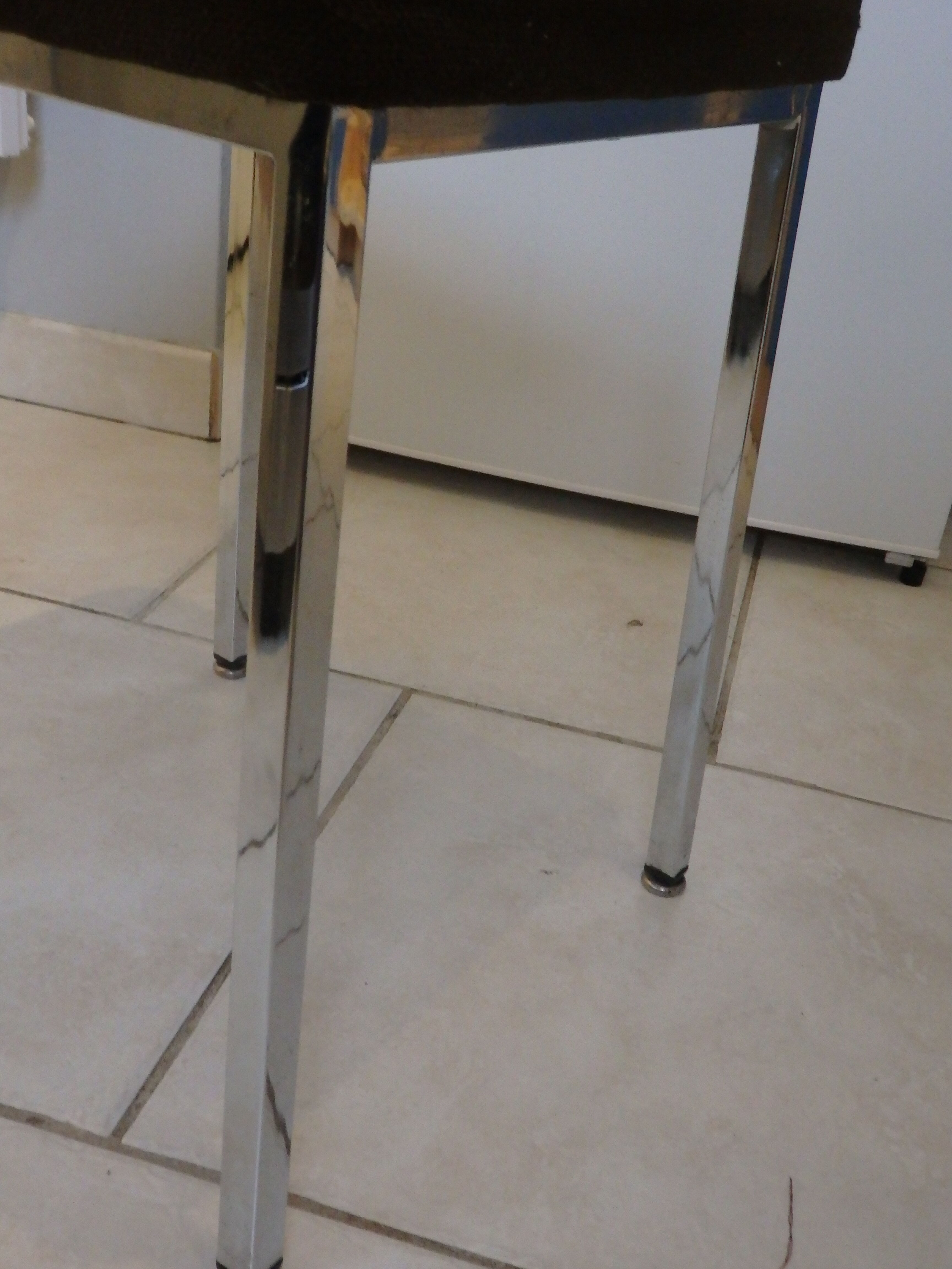 Vintage chrome stool