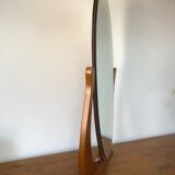 Wooden psyche mirror, 92x59 cm