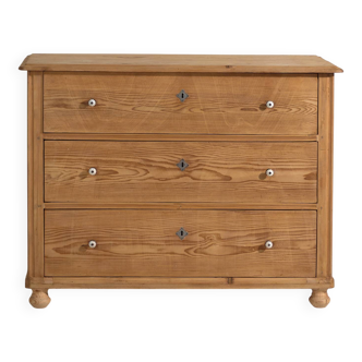 Commode rustique ancienne en pin – Europe centrale (1900–1920) #95