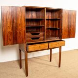 High cabinet, Bar, Danish in rosewood model 6201 by Hans Olsen 1960.
