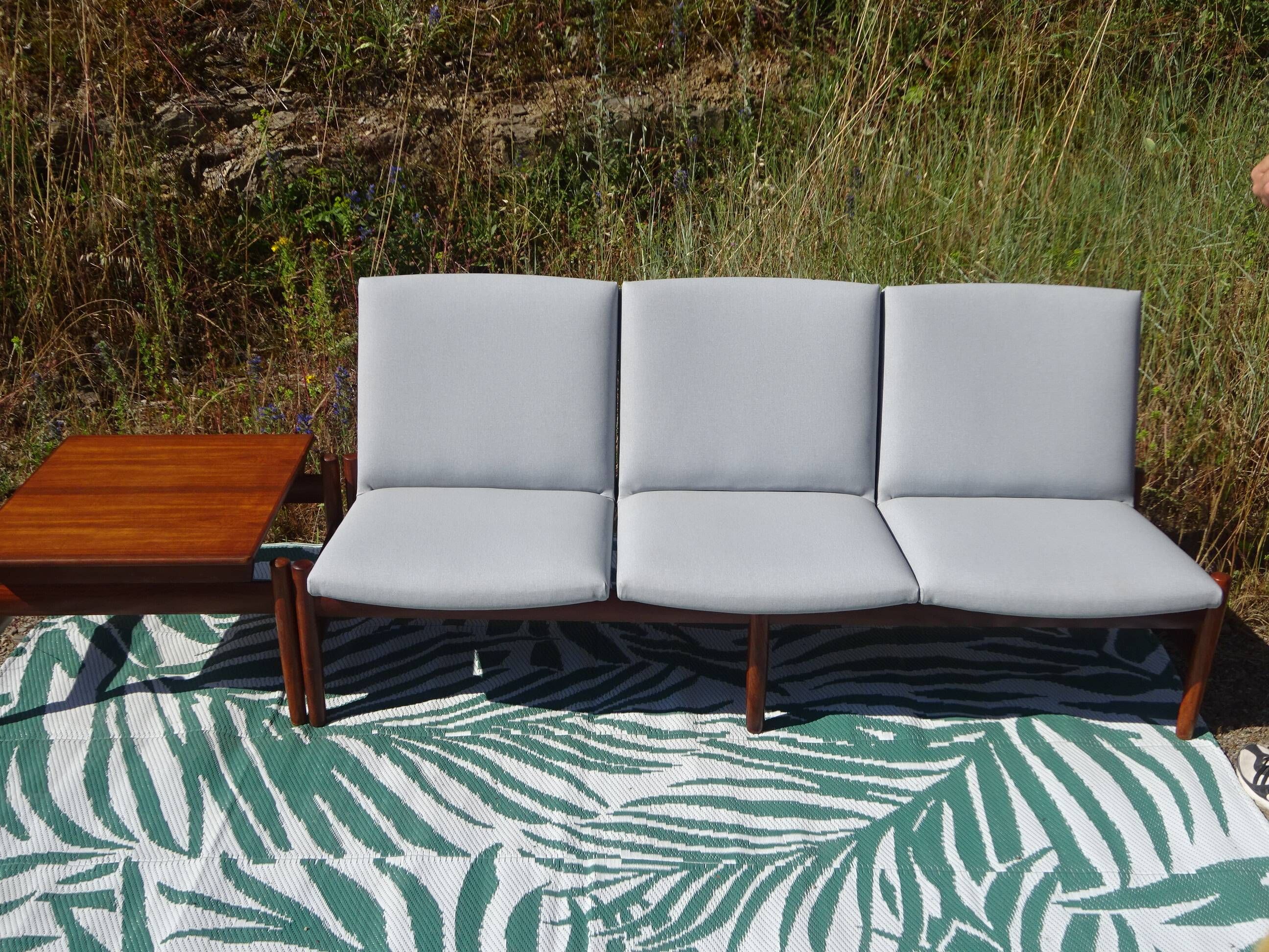 Modular vintage salon in teak signed by Karl SØrlie & SØnner.