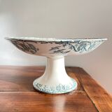 Old Compote Dish Terre de Fer Longwy Model Richelieu
