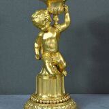 Pair of Gilt Bronze Candlesticks, Louis XVI Style – Mid 19th Century