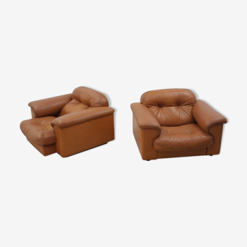 De Sede « DS 101 » fauteuils en cuir années 1970