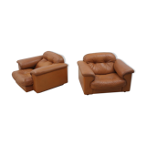De Sede "DS 101" leather armchairs 1970s