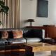 3-seater leather sofa Pen Club by Kwok Hoï Chan Steiner