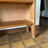 Shelf, solid wood bookcase, 1960s
