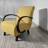 Art deco armchair by Jindrich Halabala, 1940s