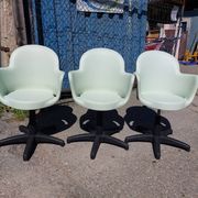 3 Gogo office chairs – Marcello Ziliani for Sintesi – Italy 1980s