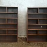 Pair of solid wood 1950/1960 libraries