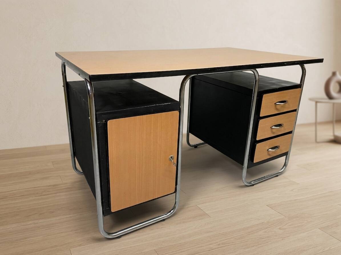 Desk, Bauhaus style, Torck, 1950s, Belgium