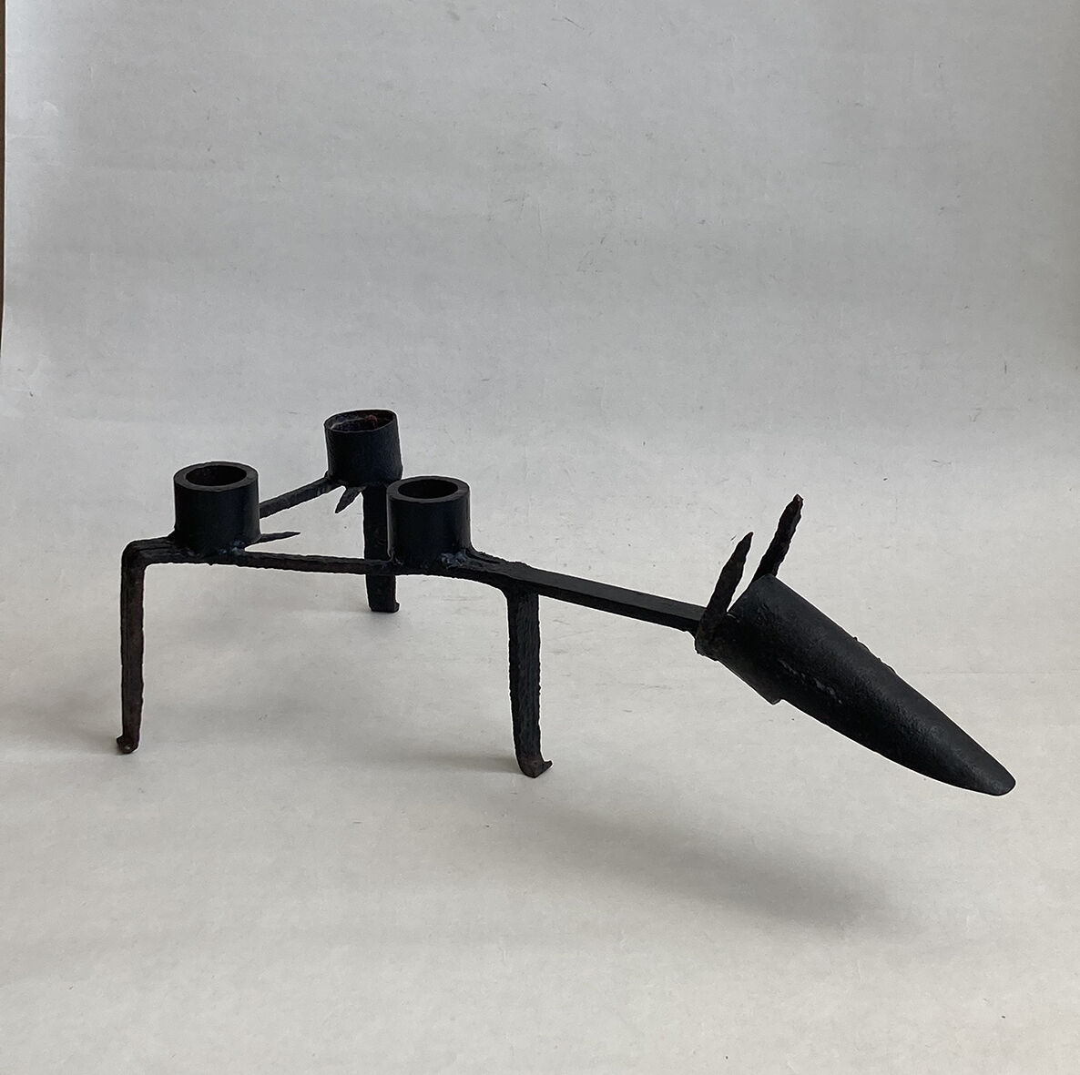 Candle holder Sculpture 1950 in wrought iron