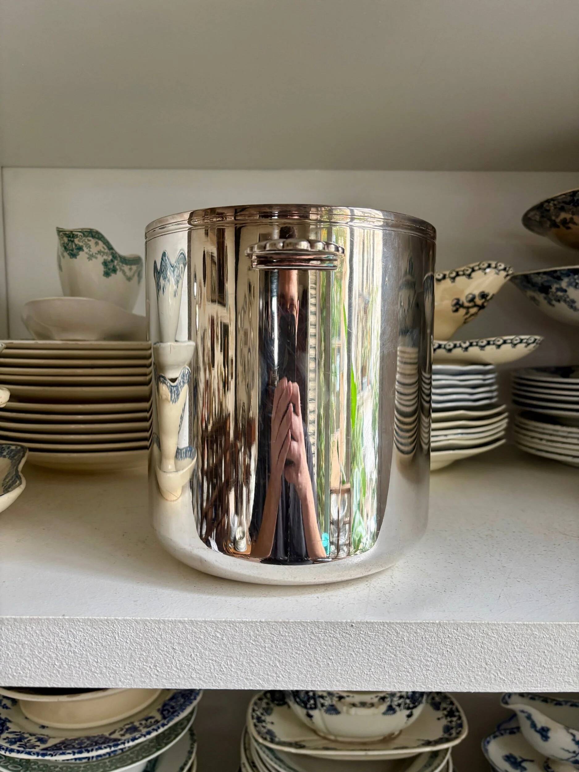 Christofle silver-plated champagne bucket