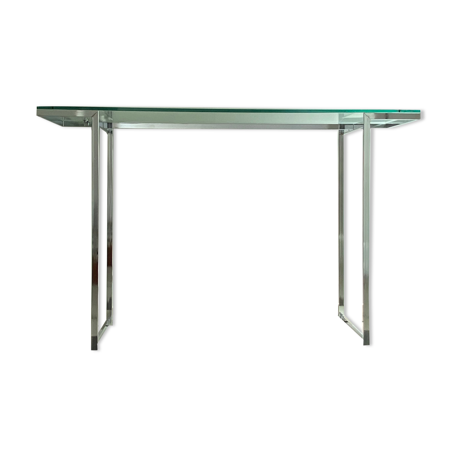 Wardrobe console glass and chrome metal
