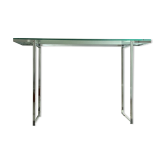 Wardrobe console glass and chrome metal