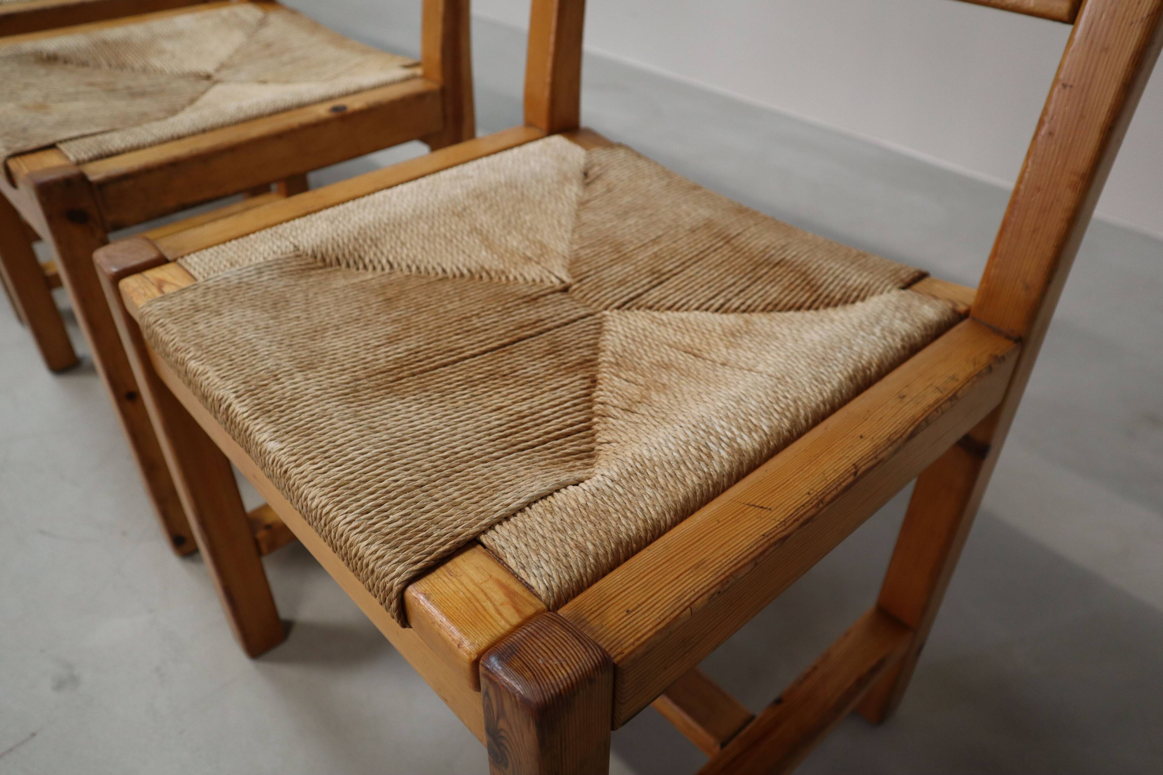 Set of 5 vintage chairs by Tage Poulsen for Gramrode Møbelfabrik, 1970's