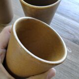 Set of Digoin stoneware glasses