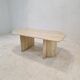 Italian Coffee Table in Travertine, 1980s