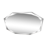 Bevelled mirror