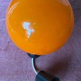 Suspension globe opaline orange 1970
