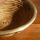Bauhaus DLG rattan and brass bowl by Italian Gabriella Crespi
