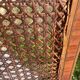 Set of four antique Louis XVI style chairs, wood and cane