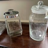 Glass grocery jar