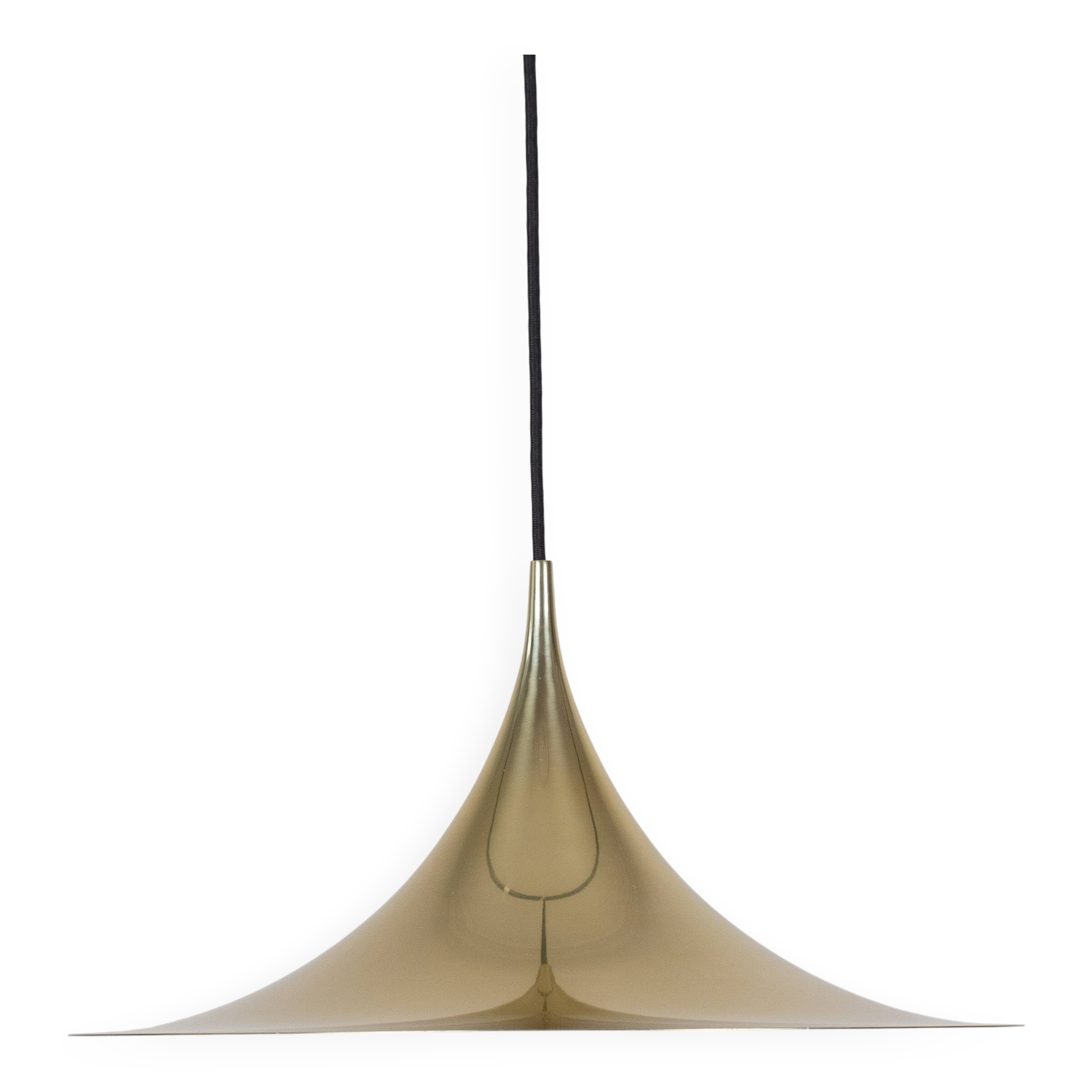 Vintage Semi Pendant Lamp by Fog & Mørup, 47 cm, Danish Mid-Century Design,