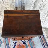 Vintage solid wood bedside table