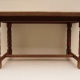 Table low vintage with tile inserts