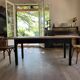 Old farm table with drawers