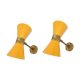 Pair of wall light in the style of Italian creations of the 50s