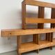 Pair of modernist pine wall shelves, circa 1970