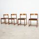 Set of four Italian dining chairs attr. to Willy Rizzo