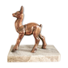 Doe fawn on marble base