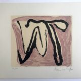 Bram van velde, untitled, 1972 (mp 83). lithograph signed in pencil