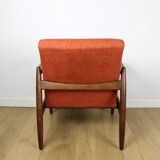 Fauteuil GFM-64, design Edmund Homa des années 70, brique en terre cuite