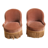 Pair of toad armchairs Napoleon III