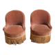 Paire de fauteuils crapaud Napoléon III