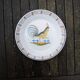 Old deep plate with rooster in Nevers ceramic