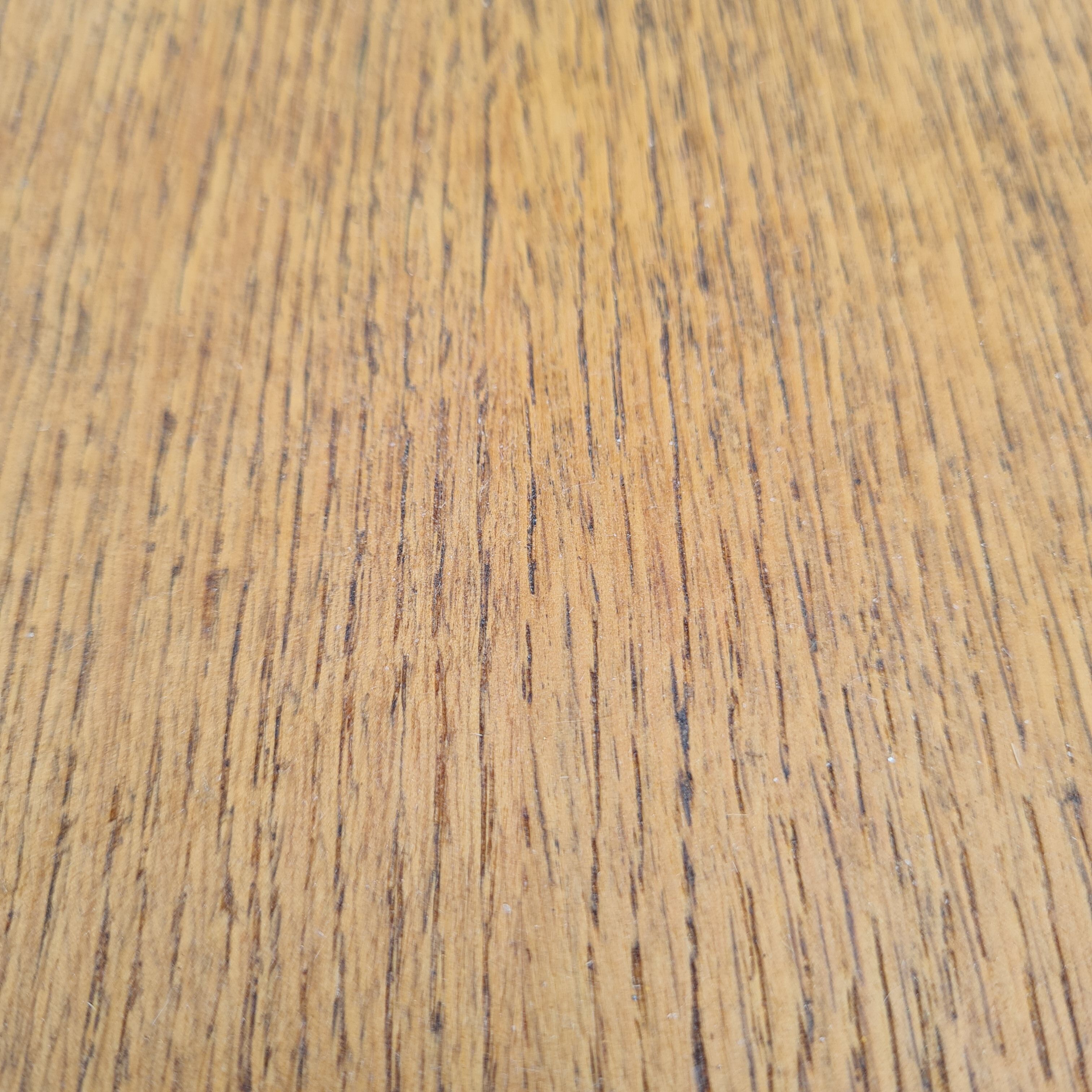 Wooden coffee table twisted tripod base